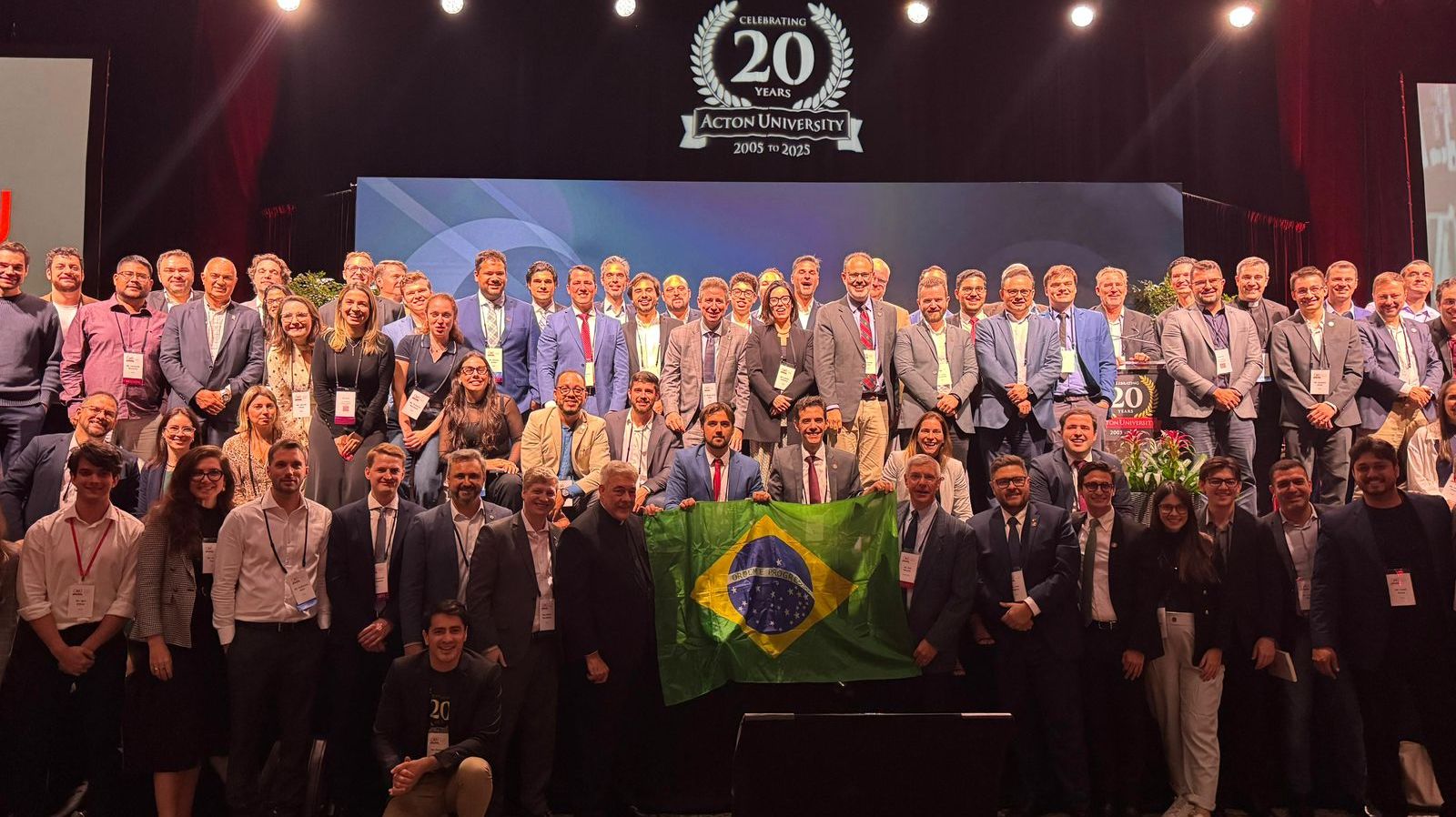 Os participantes brasileiros da 20.ª edição da Acton University.