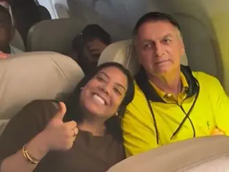 Jair Bolsonaro viajou a São Paulo para participar do ato marcado para este domingo, às 14h, na Avenida Paulista.