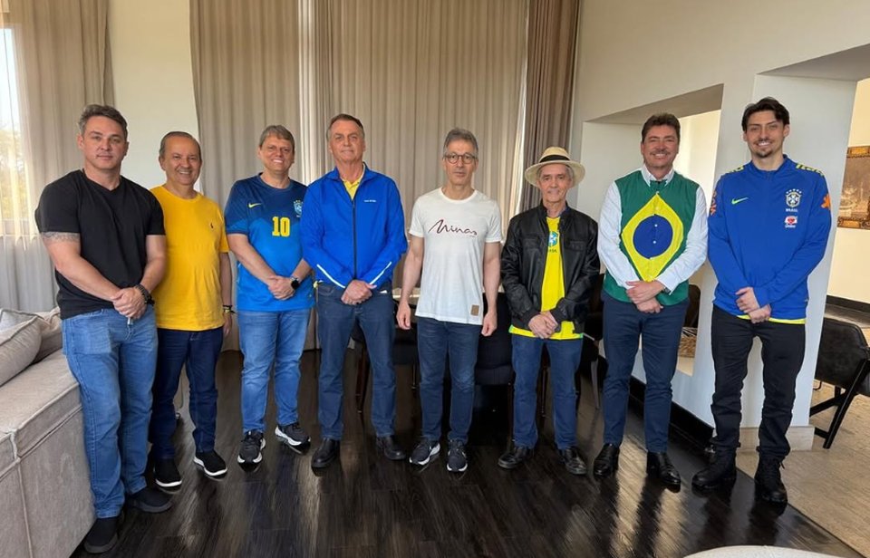 Quatro governadores participaram de ato em apoio a Jair Bolsonaro.
