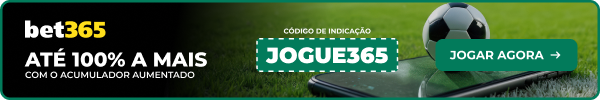 Até 100% a mais com o acumulador aumentado - Código JOGUEMAX - bet365