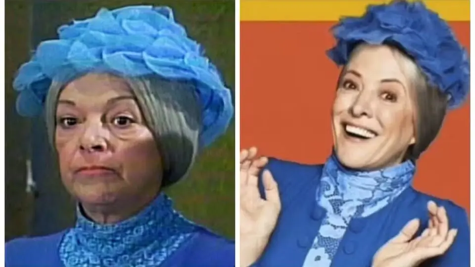 Andrea Noli é Angelines Fernández, a Dona Clotilde, também conhecida como Bruxa do 71, do programa