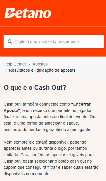 cash out betano