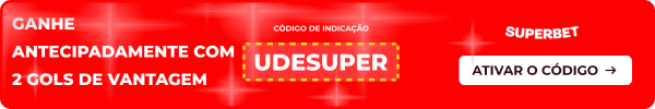 Ganhe antecipadamente com 2 gols de vantagem - Código UDESUPER - Superbet