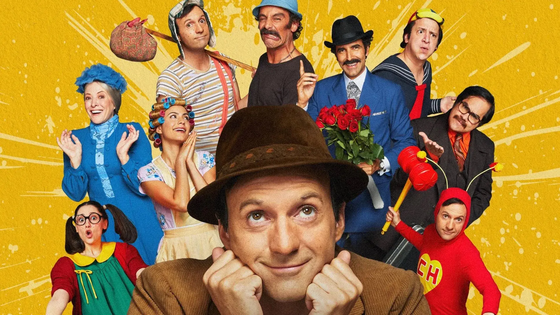 Elenco de "Chespirito", série que mostra os bastidores de "Chaves"