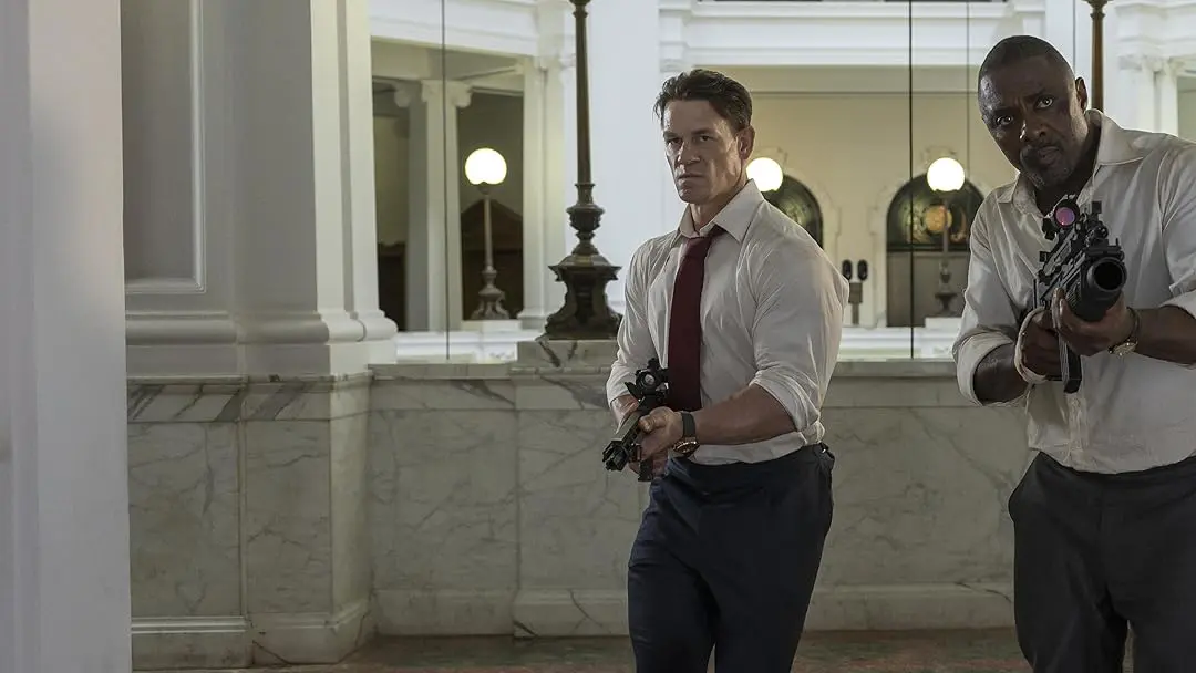 John Cena faz o presidente dos Estados Unidos e Idris Elba encarna o primeiro-ministro do Reino Unido