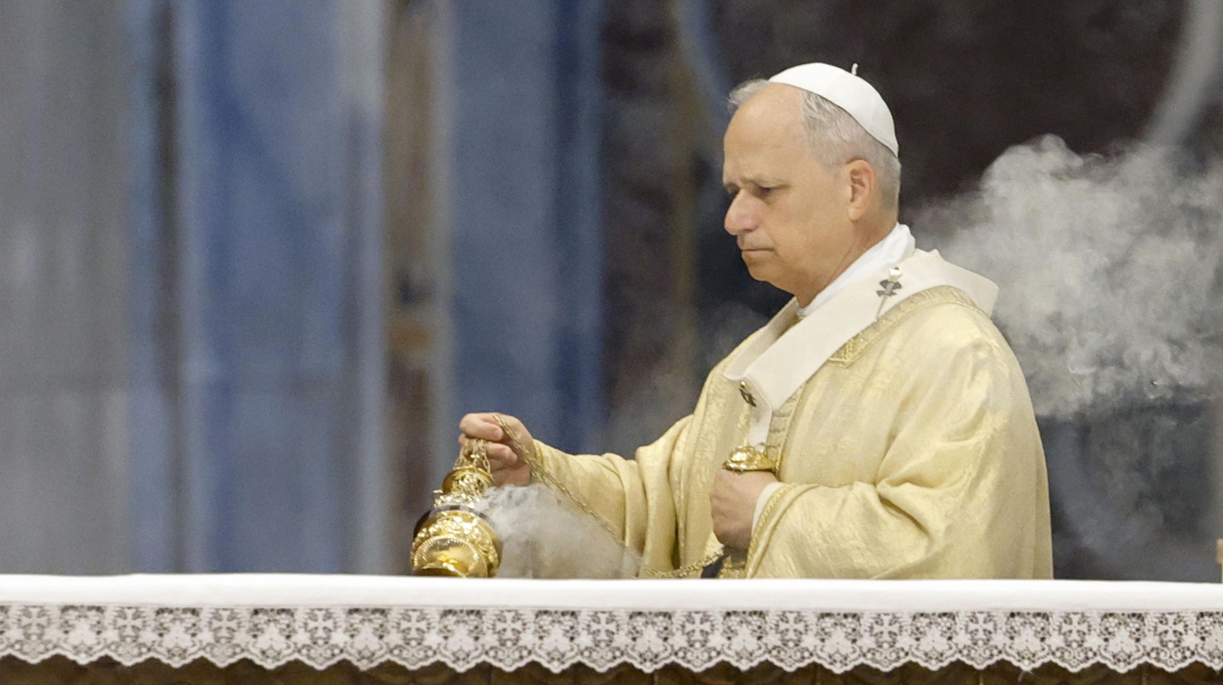 O papa Leão XIV durante missa de ordenação de novos sacerdotes, em 27 de junho.