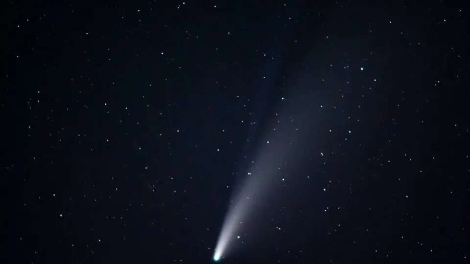 Representação de um cometa.