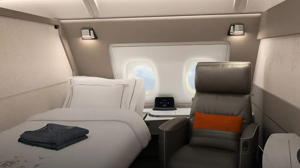 Singapore Airlines Primeira Classe