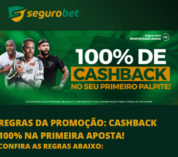cashback de 100% segurobet