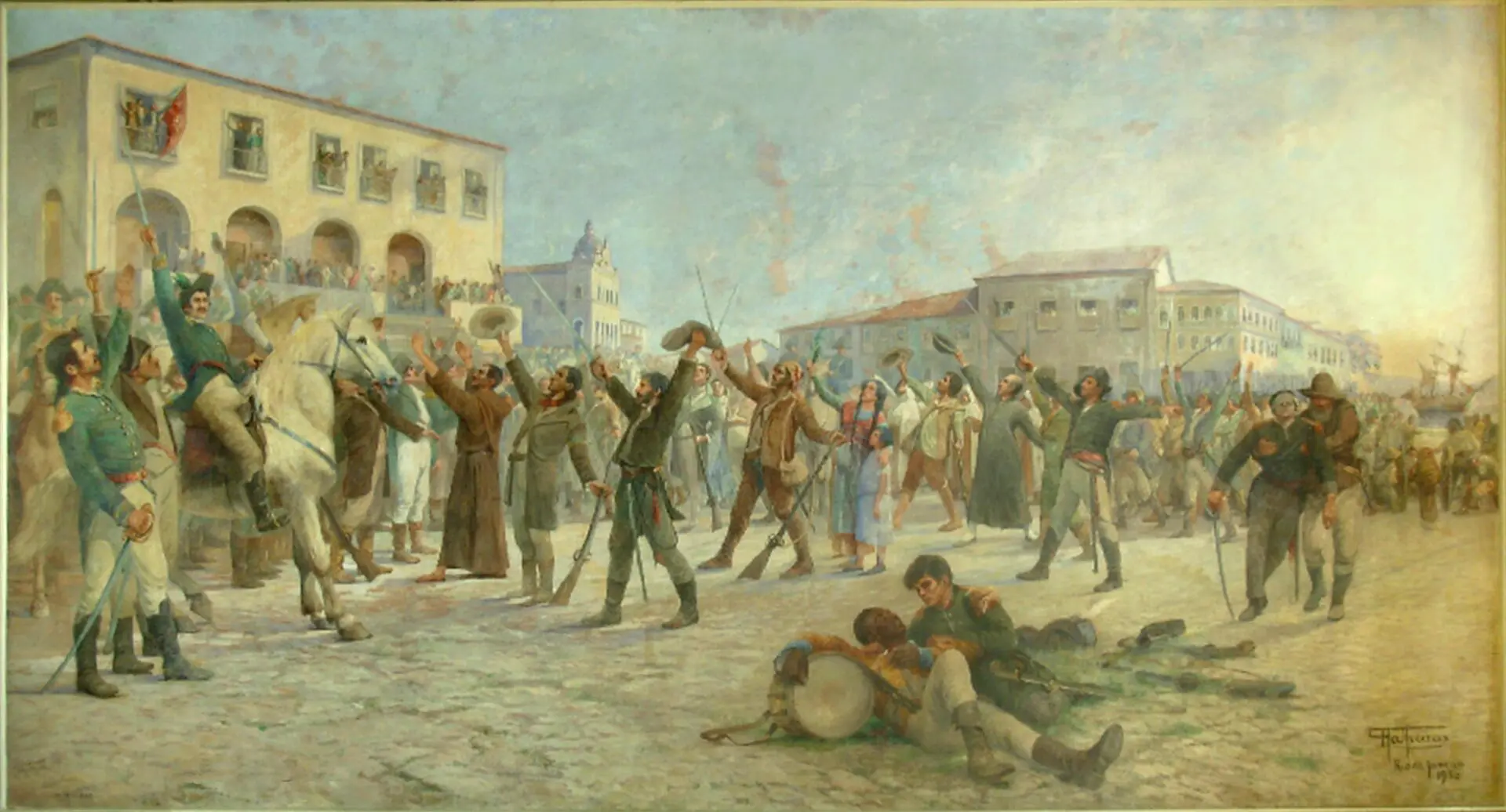 Antônio Parreiras: O Primeiro Passo para a Independência da Bahia, Palácio do Rio Branco, Salvador, Bahia.