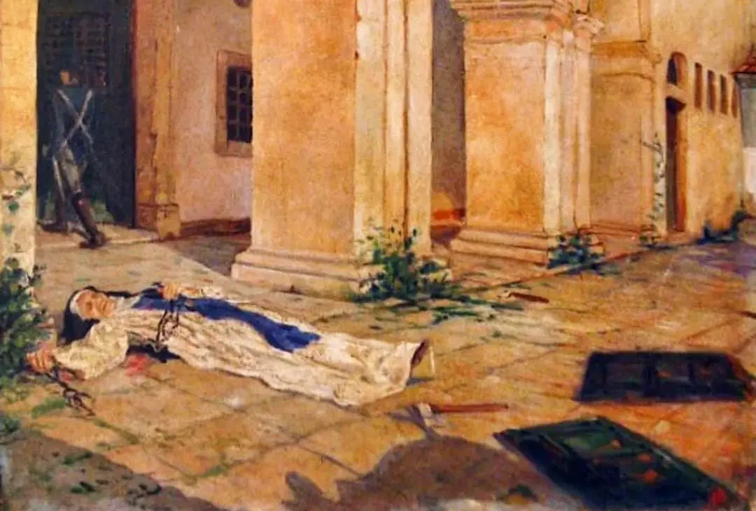 De autoria de Joaquim José Insley Pacheco ou artista desconhecido do século XIX/XX representa Ir. Joana Angélica. Óleo sobre tela.