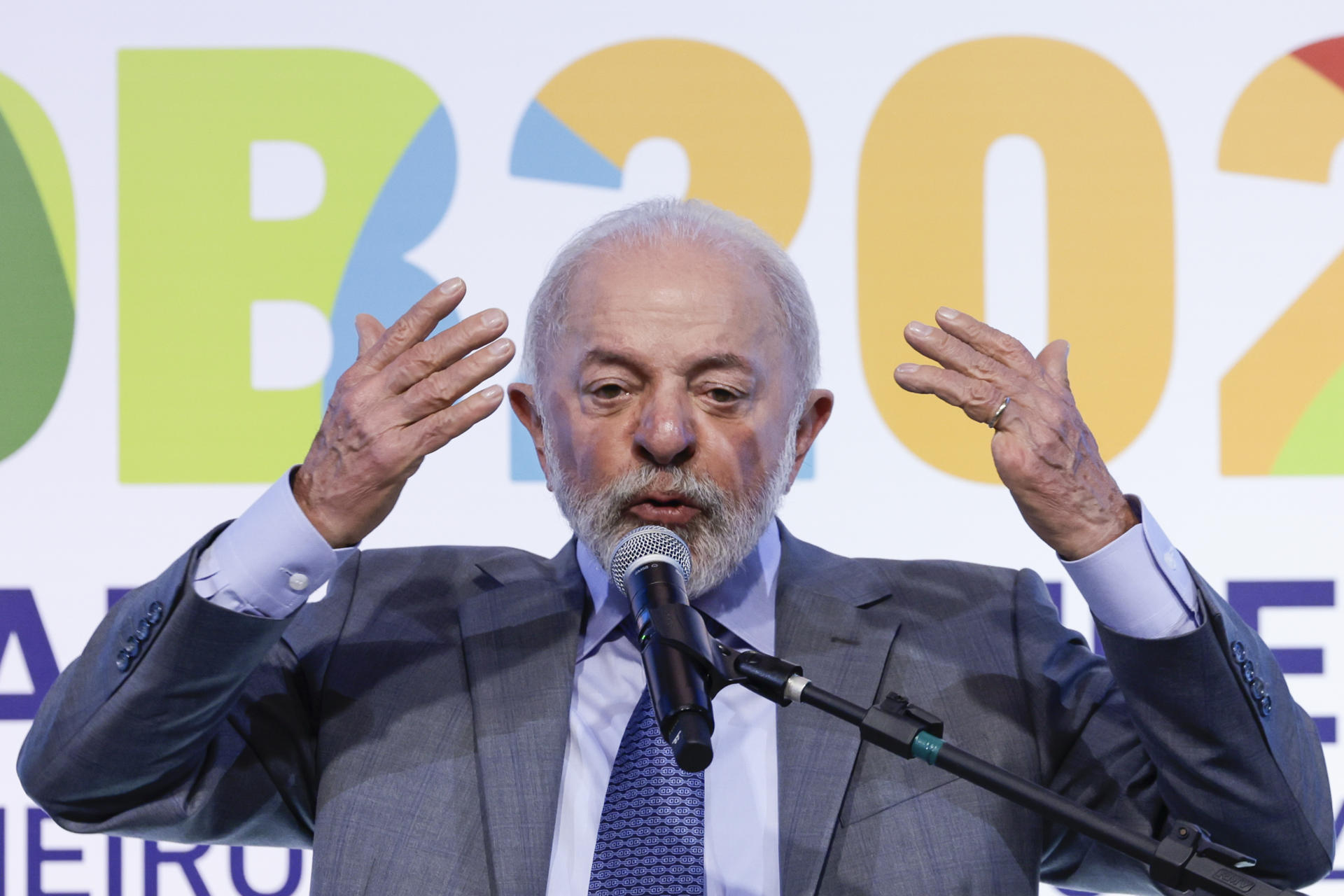 Presidente Lula durante a cerimônia de abertura da 10ª reunião anual do conselho do NDB, o chamado Banco do Brics