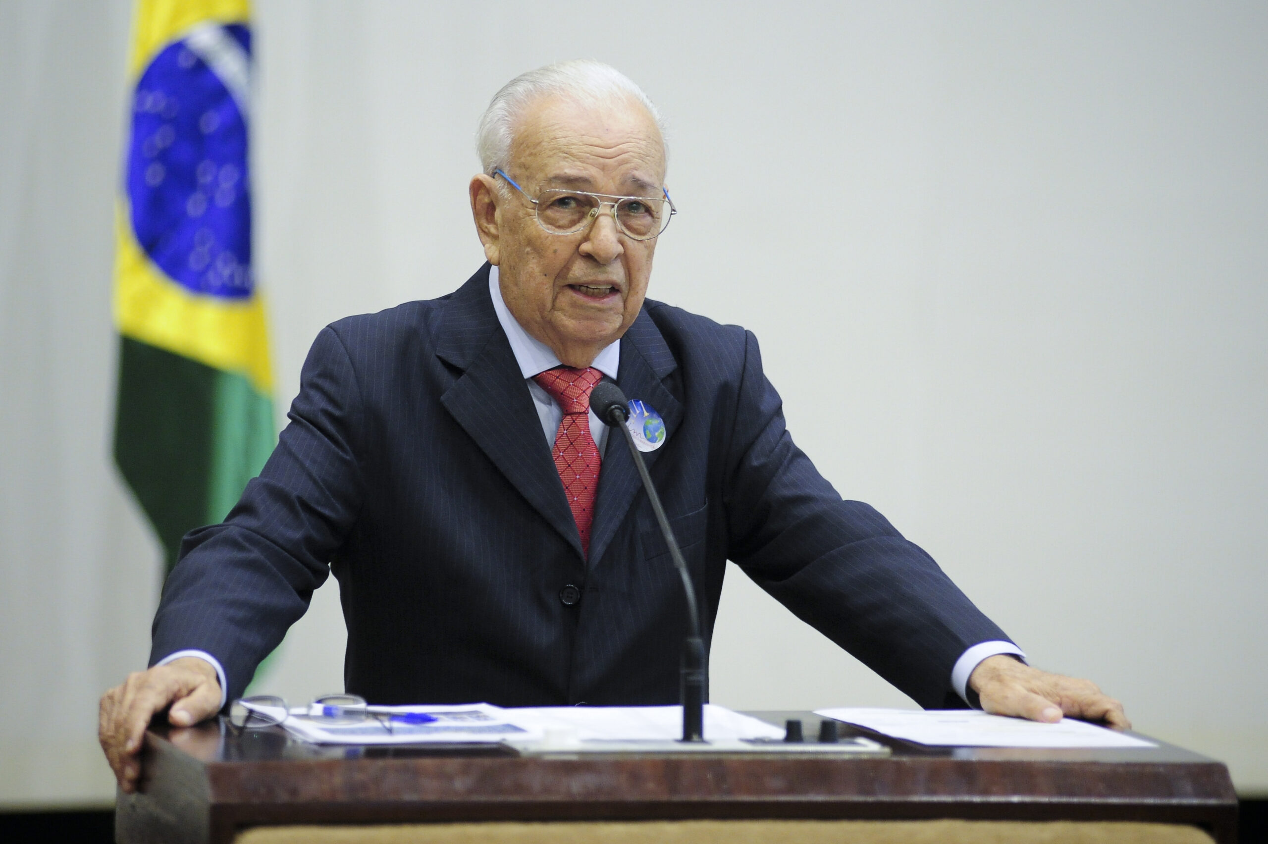 Pastor Gedelti Gueiros na comemoração dos 50 anos de fundação da Igreja Cristã Maranata, no Senado Federal