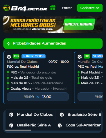 SuperOdds na BR4Bet
