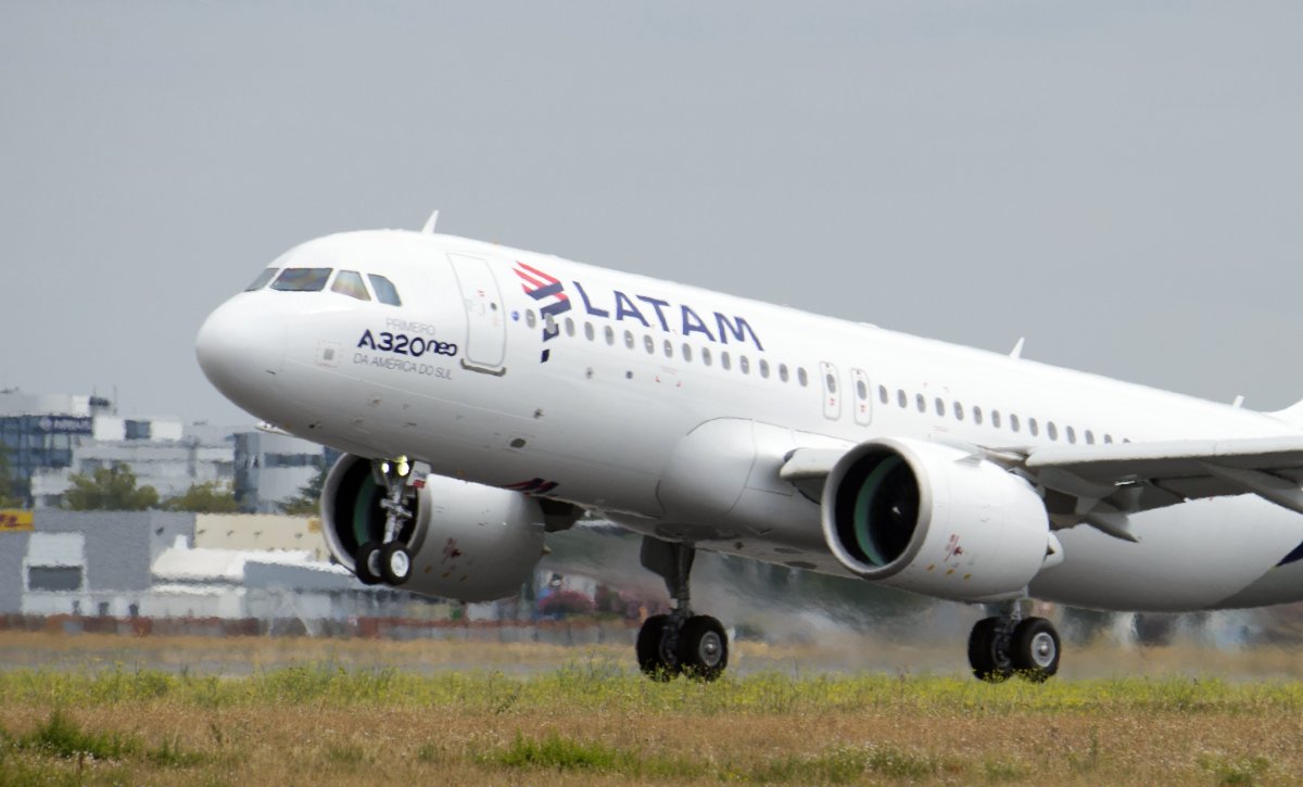 Latam usará aviões Airbus A320 e A321 nas rotas para o Paraná.