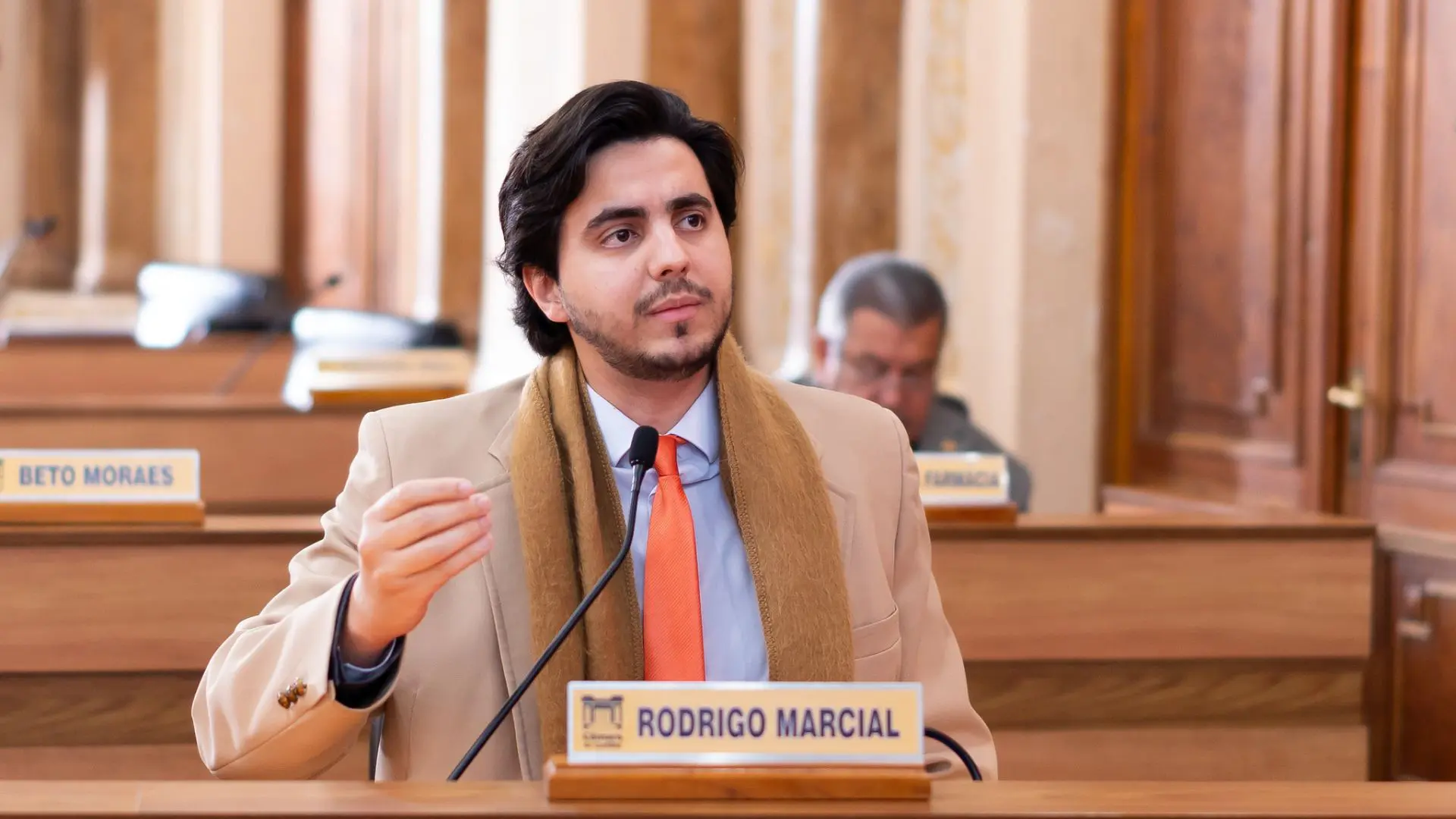 O vereador Rodrigo Marcial defende a criação do Dia da Liberdade de Expressão