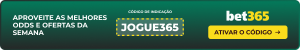 Aproveite as melhores odds e ofertas da semana - Código JOGUE365 - bet365