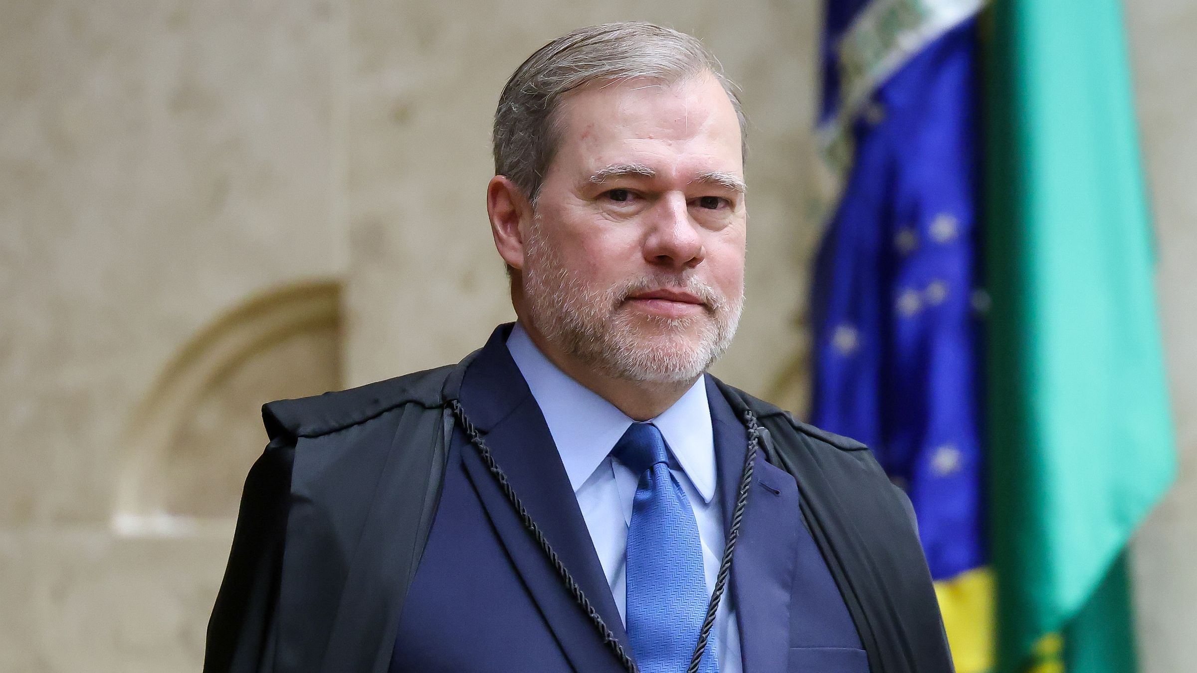 O ministro Dias Toffoli durante sessão do Supremo Tribunal Federal.