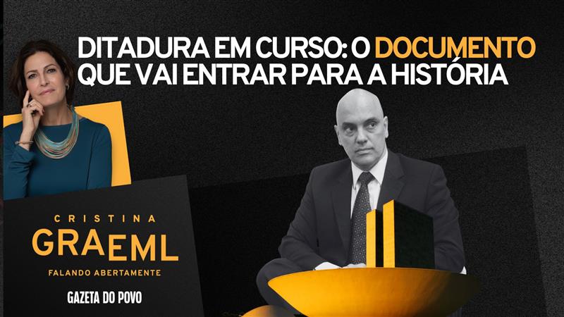 No programa Falando Abertamente desta semana Cristina Graeml analisa o editorial da Gazeta do Povo que tratou do fim da democracia no Brasil.