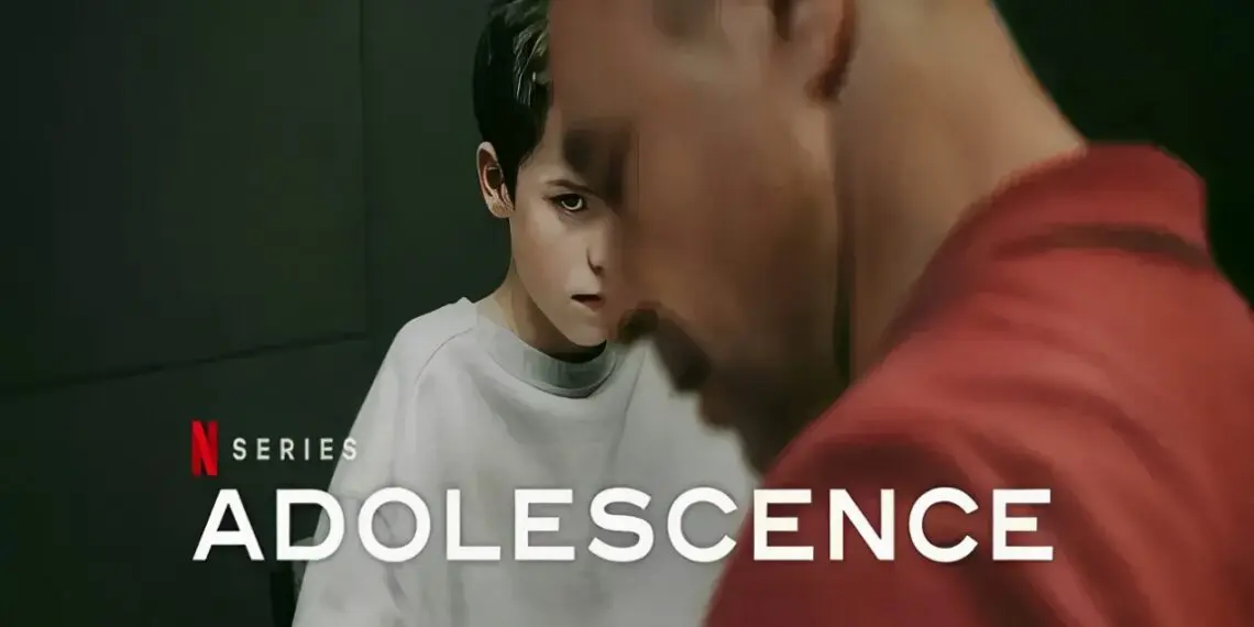 Capa da minissérie Adolescência (Netflix): um retrato realista da violência escolar e dos desafios enfrentados pelos jovens. A produção convida a refletir sobre a importância de soluções como a justiça restaurativa e a mediação para promover ambientes escolares mais seguros e empáticos.