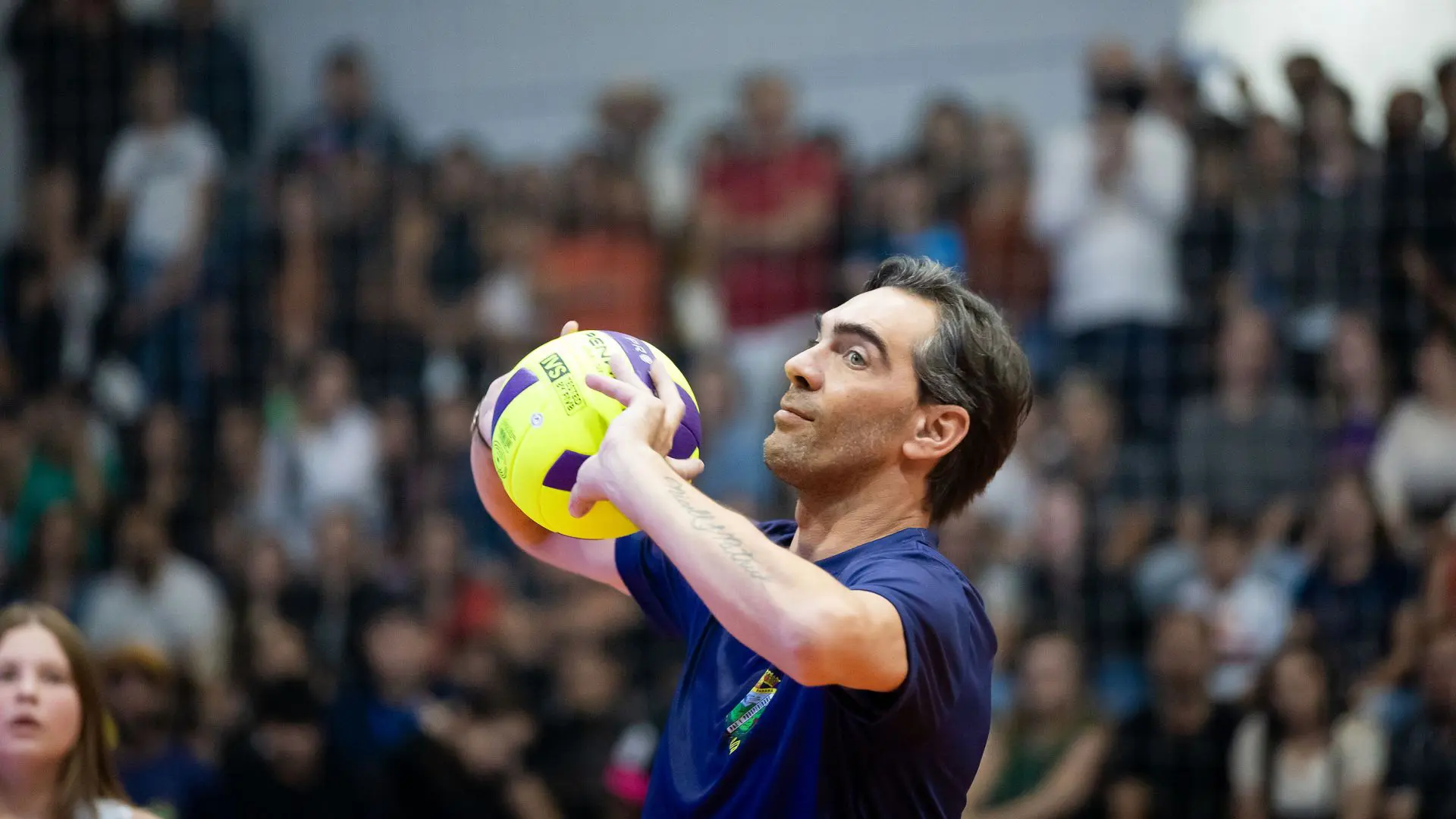 Presença de nomes consagrados do esporte, como o campeão olímpico Giba, ex-jogador da Seleção Brasileira de Vôlei, contribui para inspirar os jovens atletas.