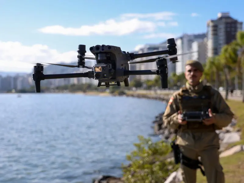 Drones com reconhecimento facial serão utilizados na segurança da festa de aniversário de Balneário Camboriú.