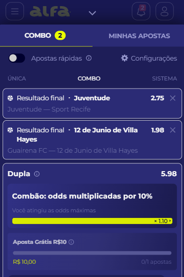 combão acumulado alfabet