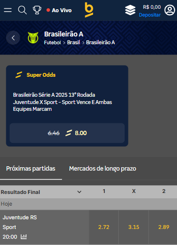 super odds múltiplas betnacional