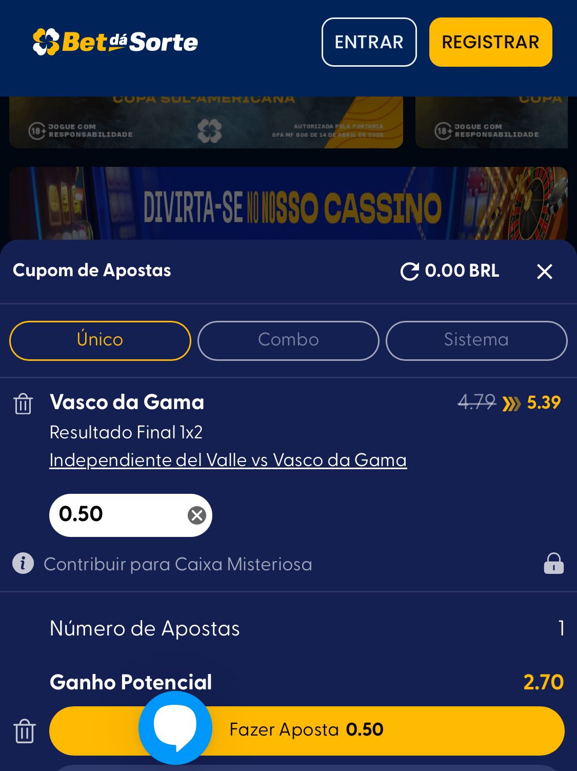 betdasorte 50 centavos