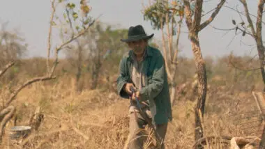 Cena do faroeste "Oeste Outra Vez", que foi rodado no interior de Goiás