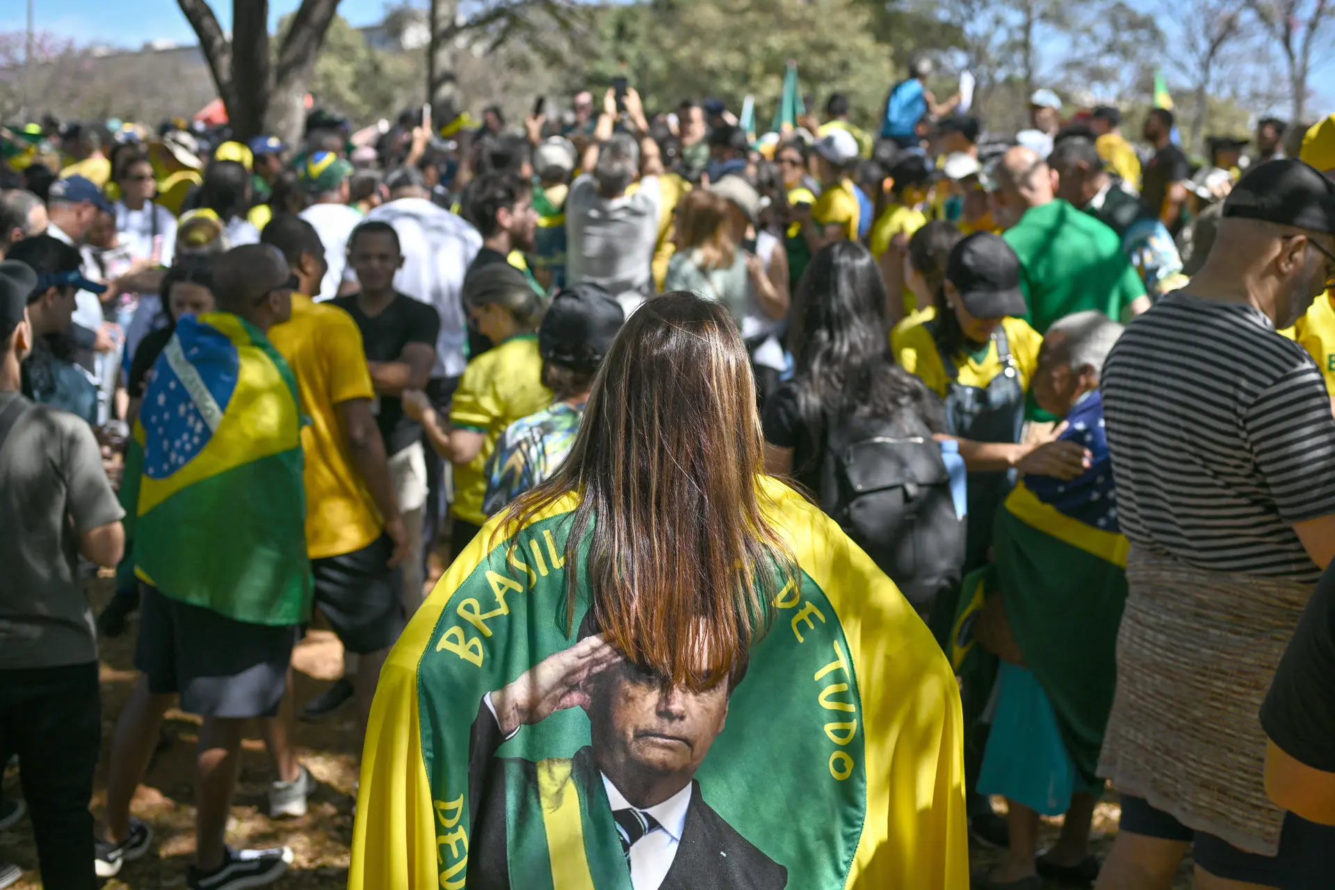 Fora, Moraes foi um dos motes do ato em Brasília
