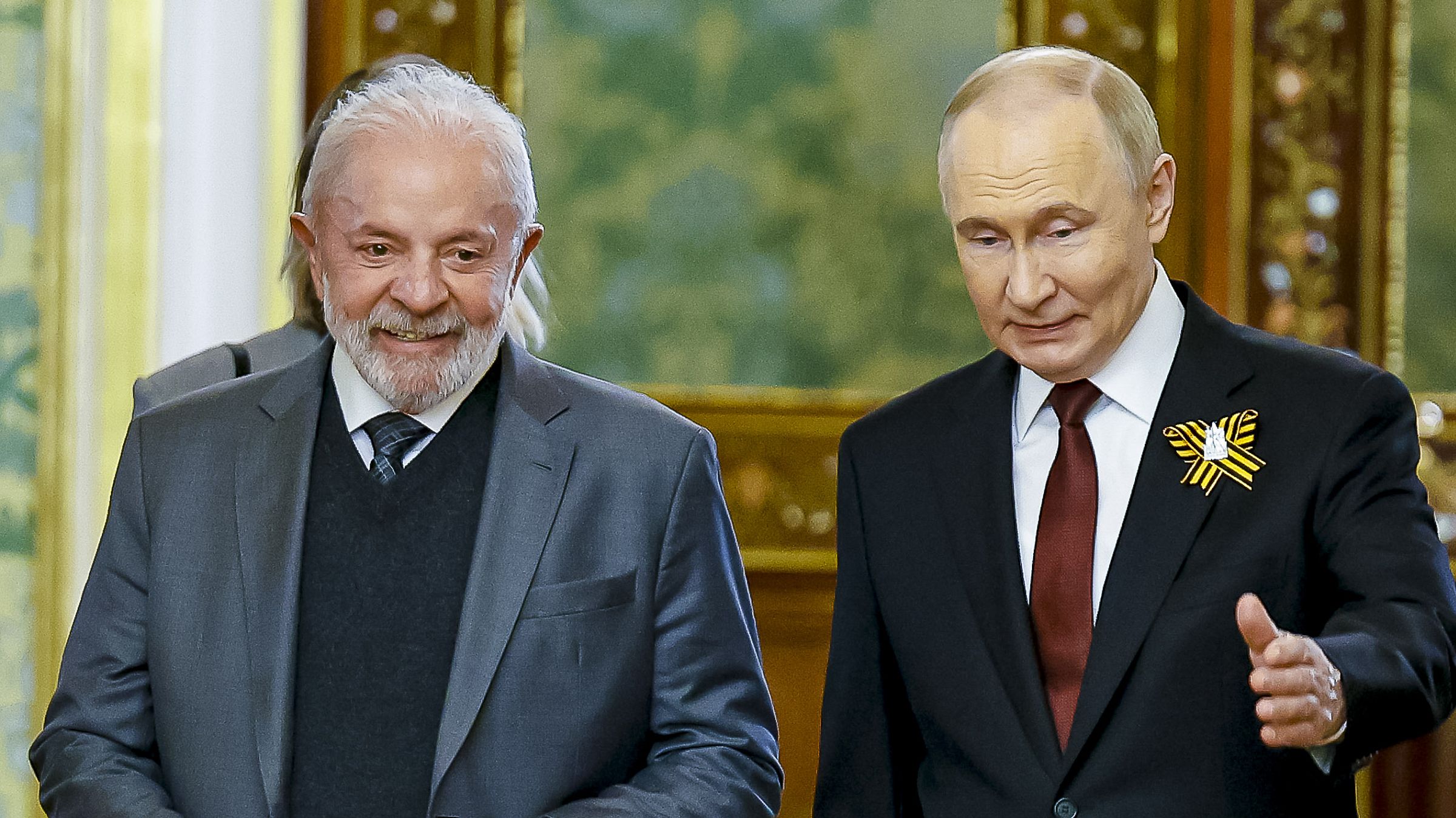 Lula e Vladimir Putin, em visita do presidente brasileiro à Rússia, em maio de 2025.
