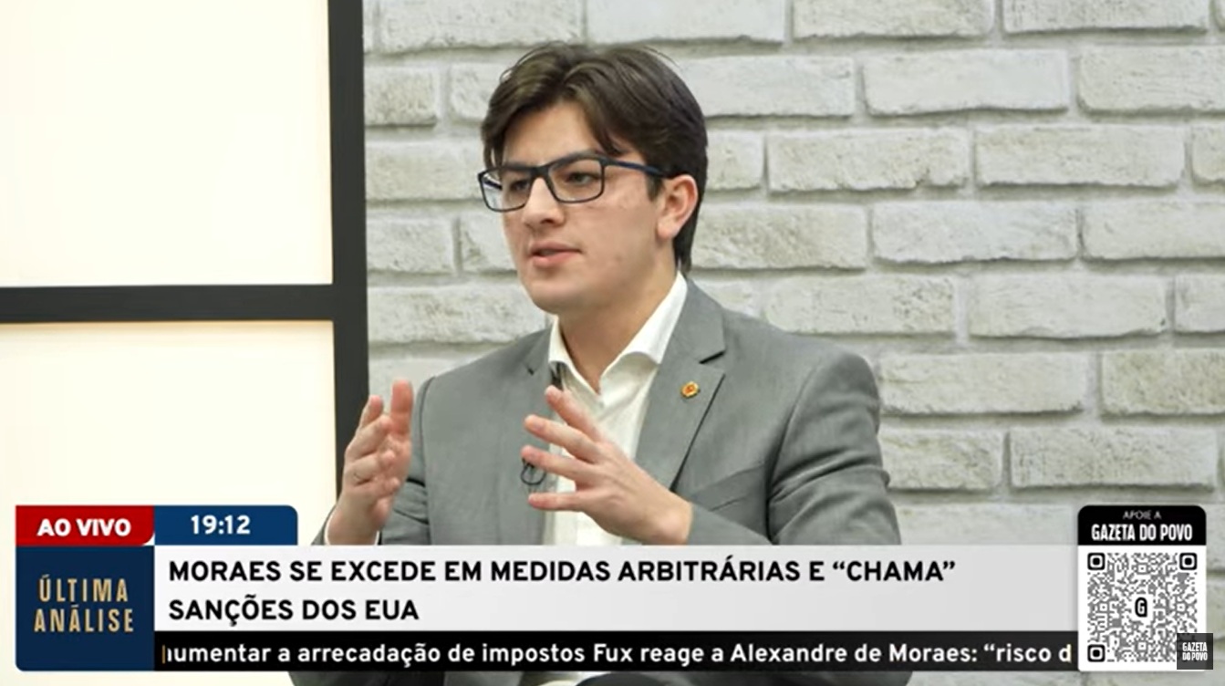 No programa Última Análise, vereador Guilherme Kilter (Novo-PR) fala sobre repercussão de medidas cautelares de Alexandre de Moraes sobre Jair Bolsonaro.