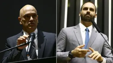 Esposa de Eduardo Bolsonaro teria tido contas bloqueadas pelo STF.