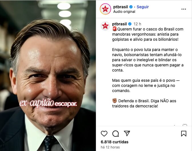 PT lança nova campanha digital contra Bolsonaro e reforça o “nós contra eles”