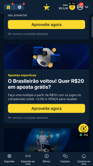 Ofertas da Estrelabet