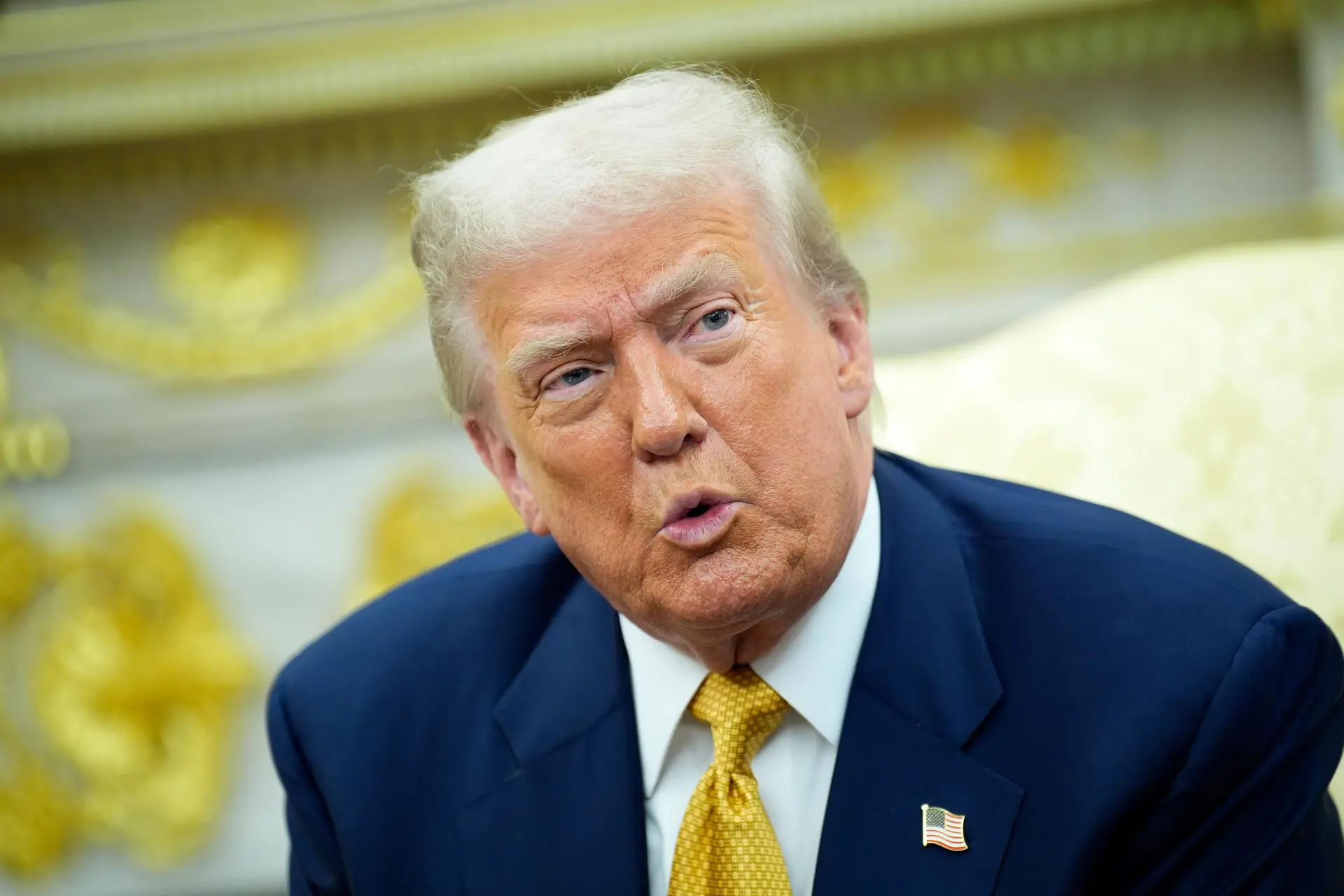 Donald Trump, presidente dos Estados Unidos: alivio de tarifaço para petroleo, aeronaves e suco de laranja.