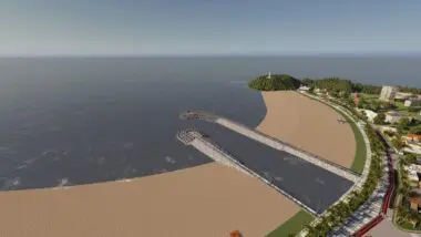 Revitalização da orla de Guaratuba prevê estruturas urbanas e soluções para os problemas de erosão e escoamento de águas pluviais.