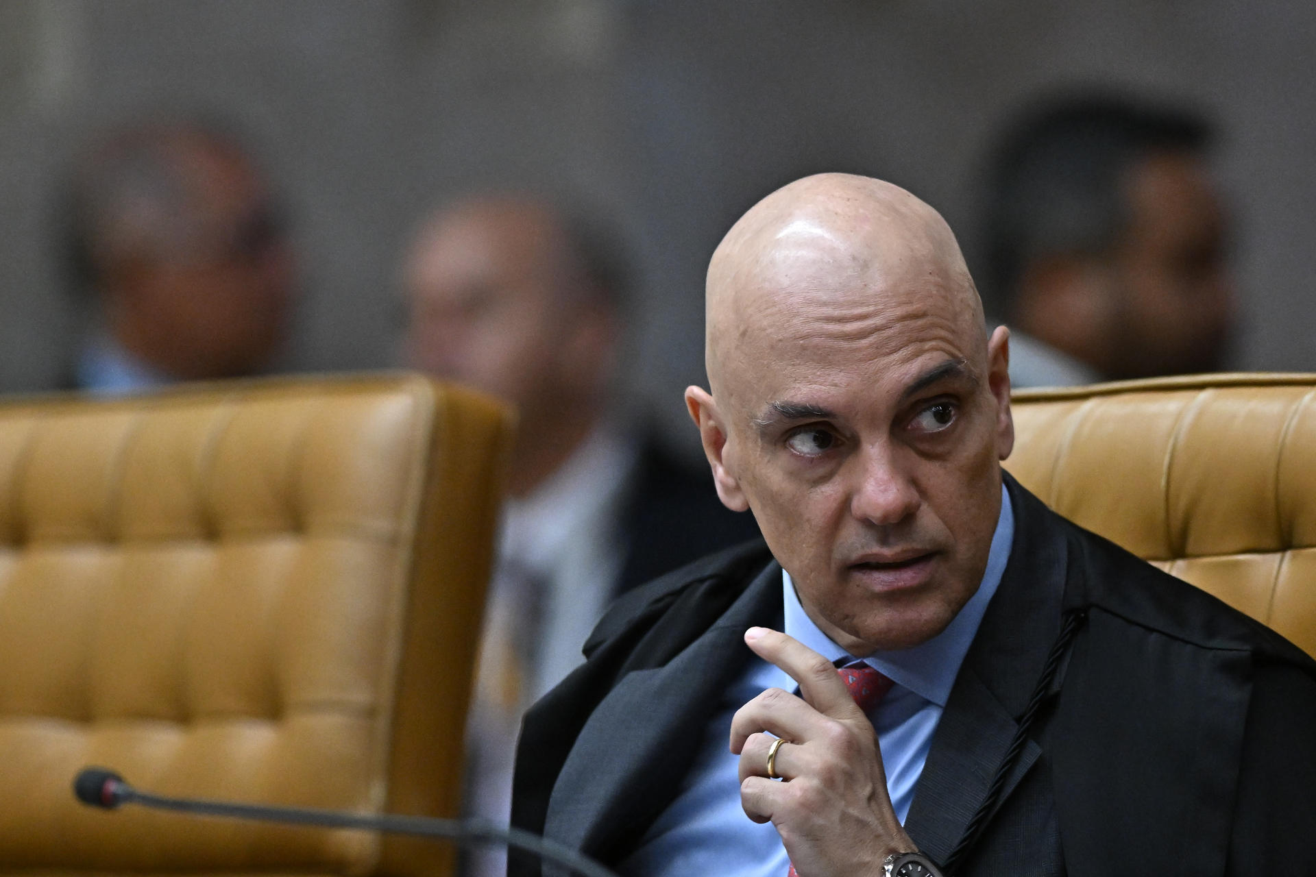 Alexandre de Moraes, ministro do STF, foi sancionado pelos EUA na quarta-feira.