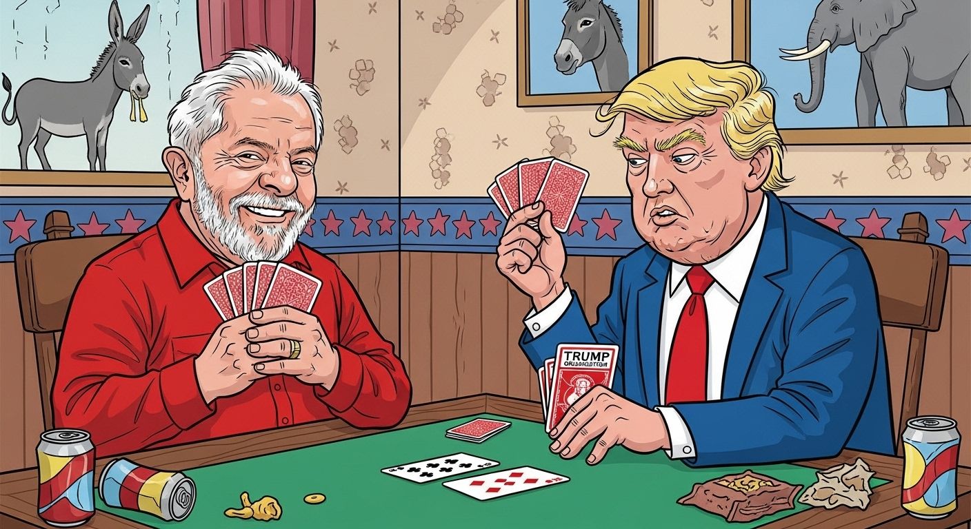 Lula já usou comparações com truco para se referir à disputa comercial com Trump.