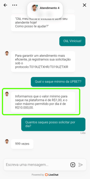 Chat da UPBET