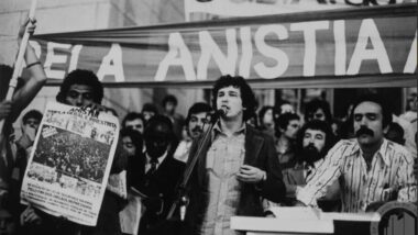 Ato pela Anistia em São Paulo, durante a ditadura militar Imagem referente a matéria