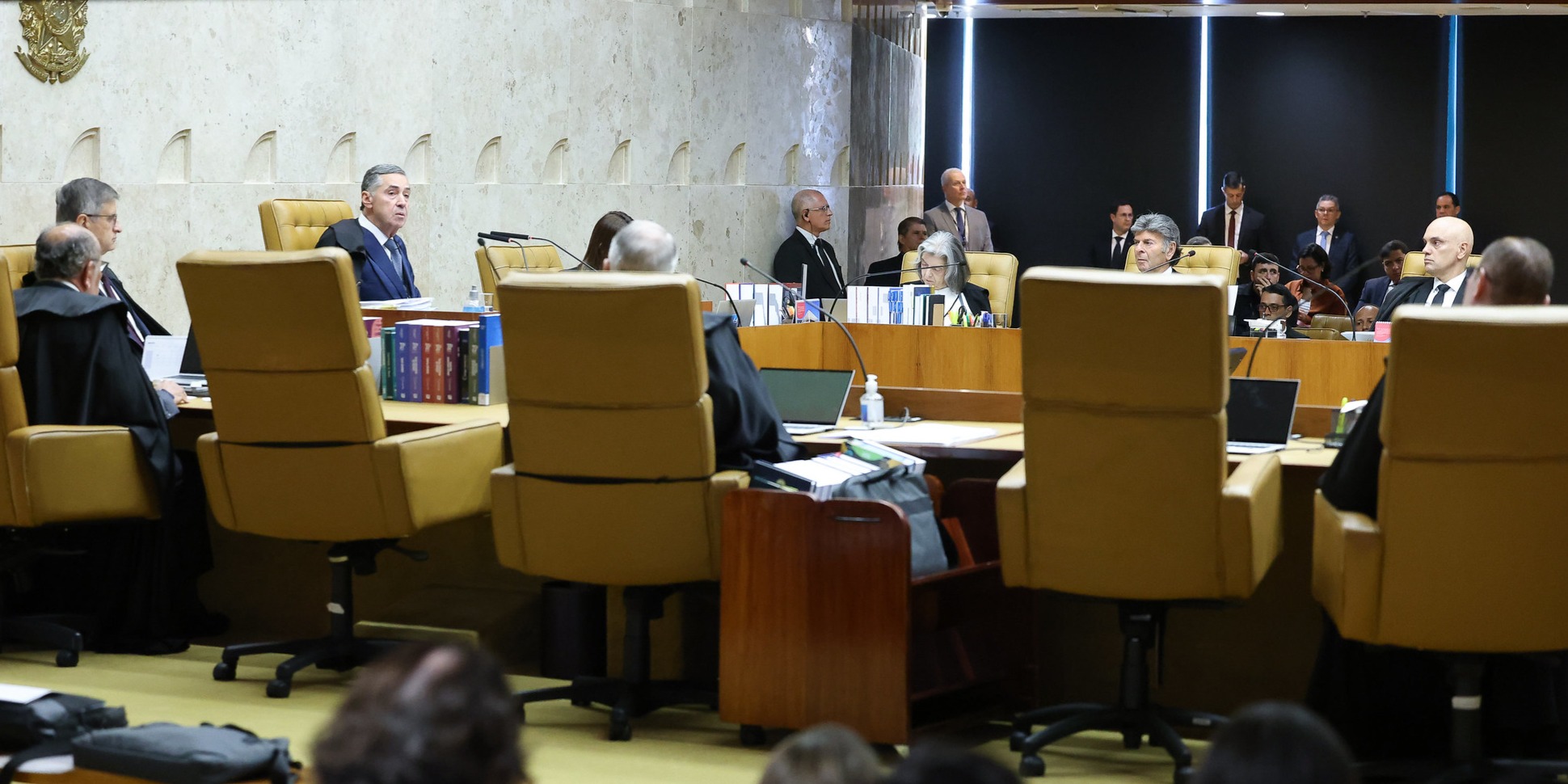 Plenário do STF nesta sexta (1), na sessão de reabertura do Judiciário
