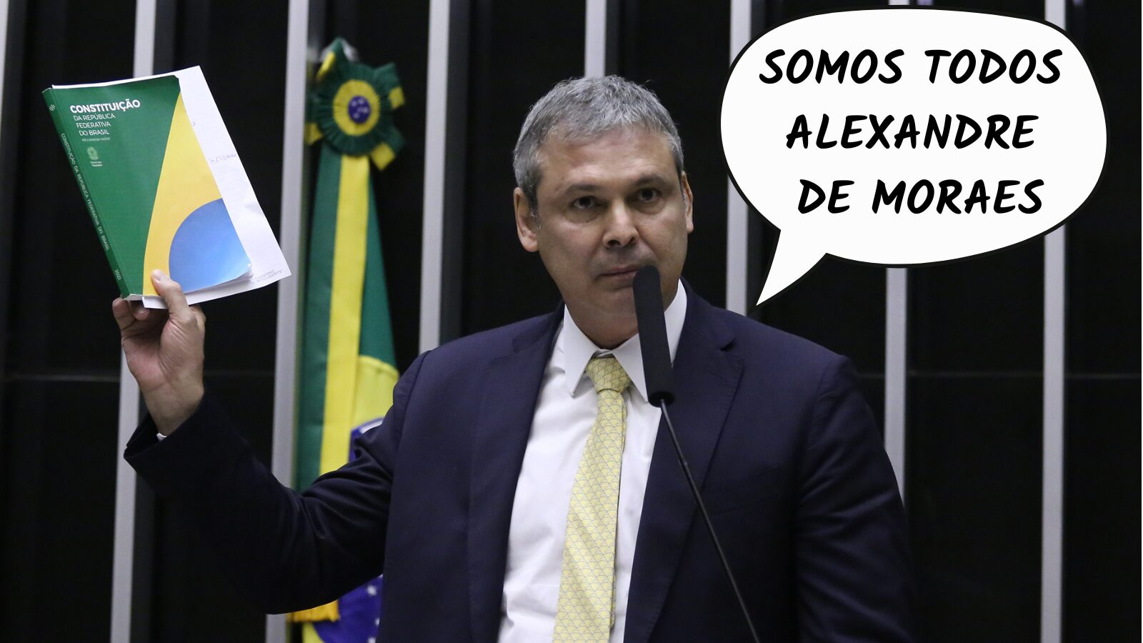 Deputado Lindbergh Farias: solidariedade a Moraes.