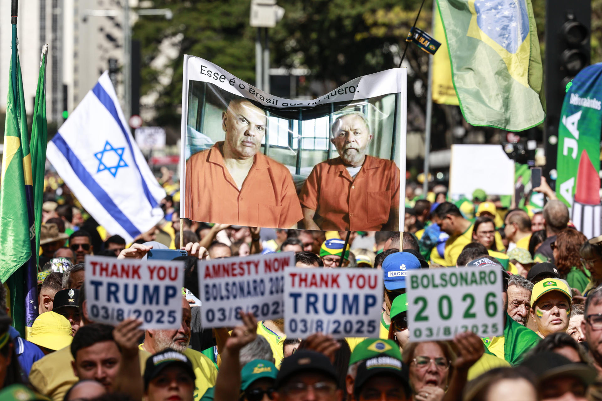 Apoio de Trump e impeachment de Moraes e Lula dominam manifestações deste domingo.