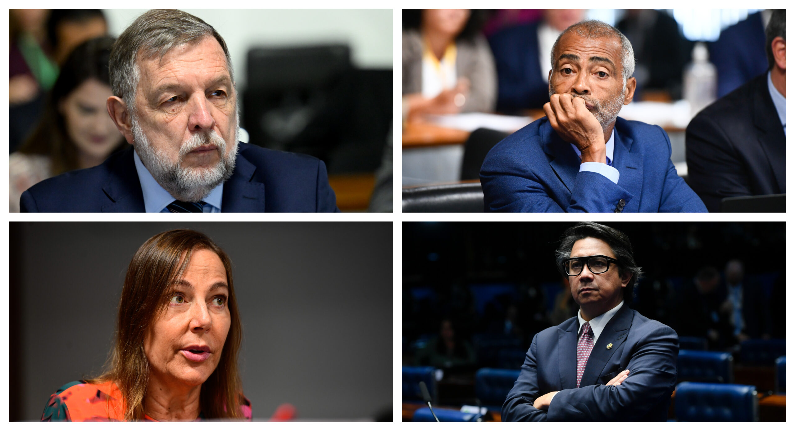 Arns, Romário, Gabrilli e Giordano são os senadores indecisos sobre o impeachment de Moraes.