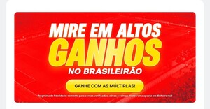 Captura de tela da SuperMúltipla acessada com o código promocional Superbet