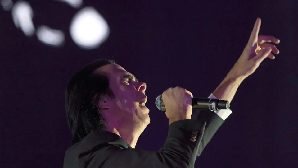 Nick Cave em apresentação ao vivo