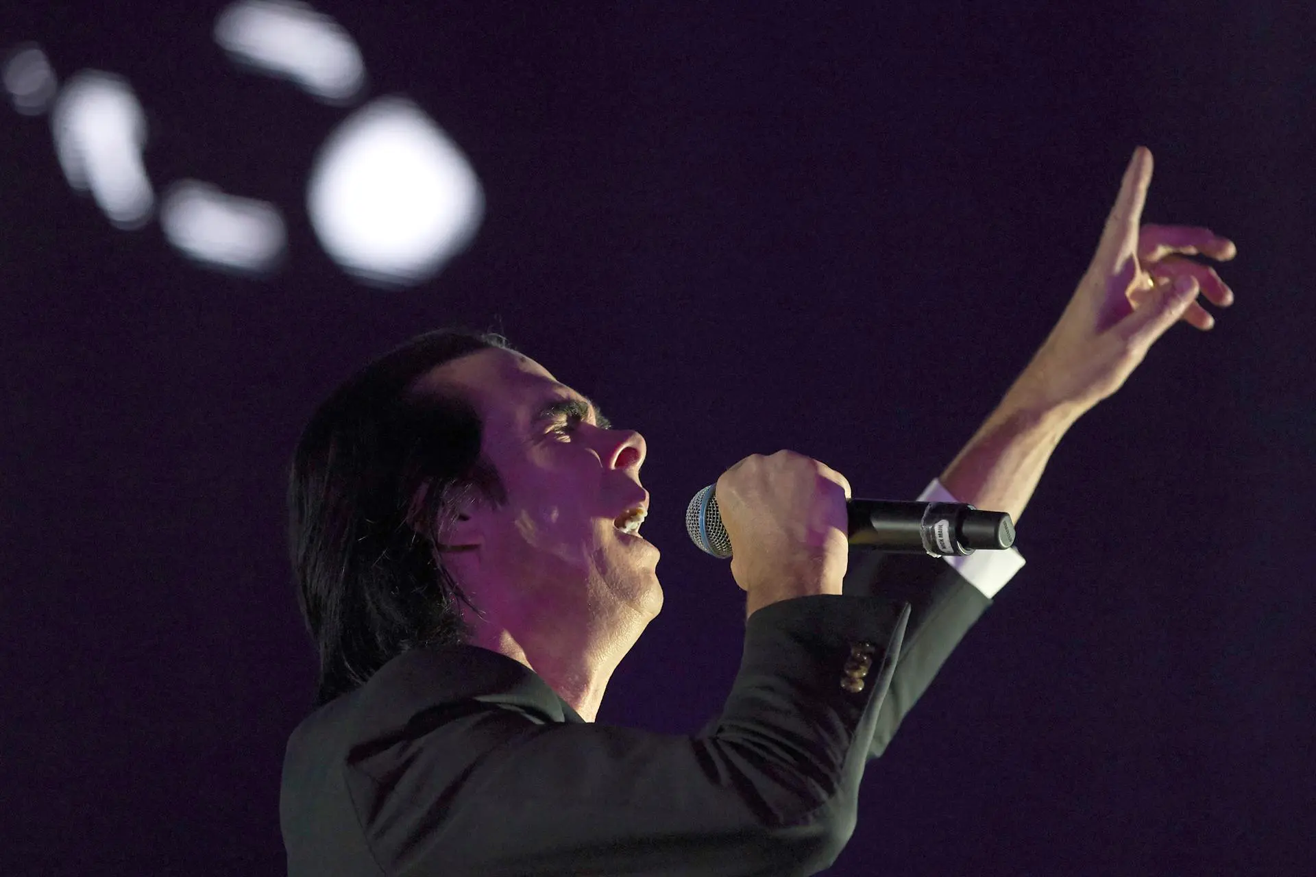 Nick Cave em apresentação ao vivo