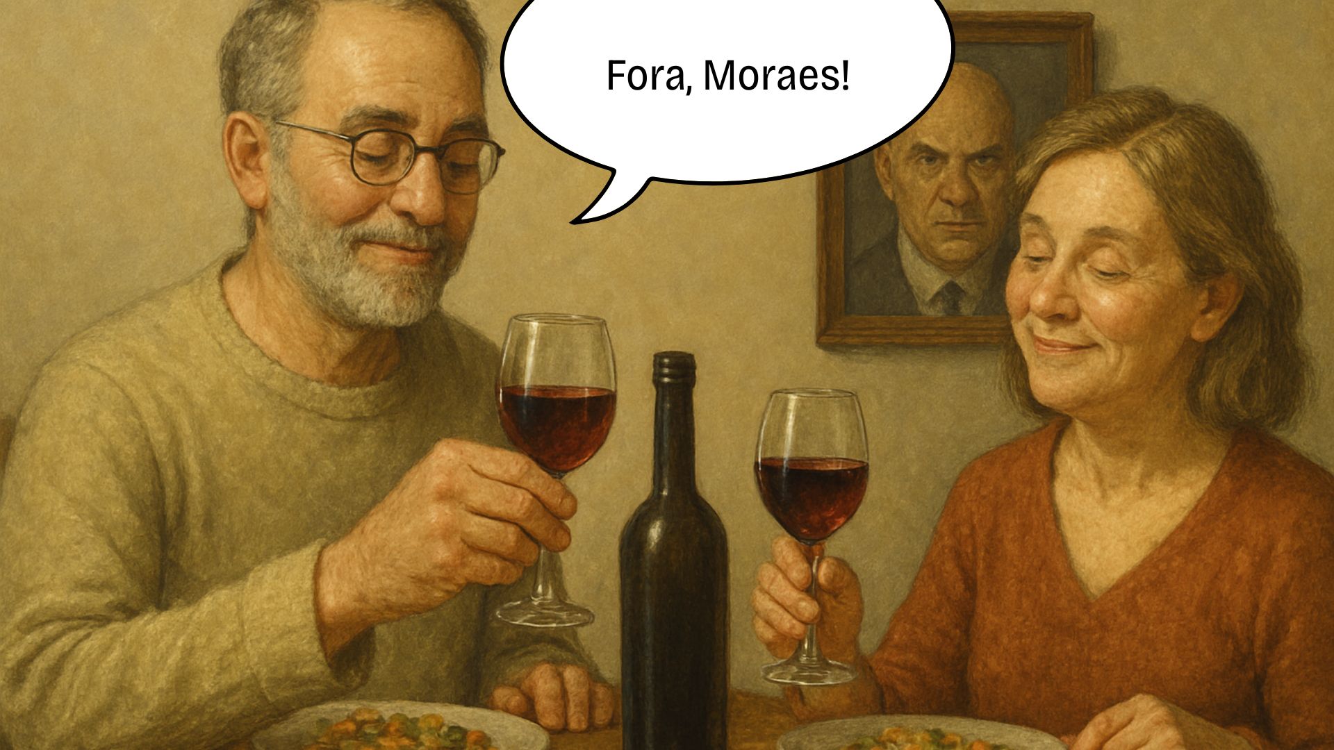 Fora, Moraes: do início ao fim do dia, ele só pensa&#8230; naquilo.